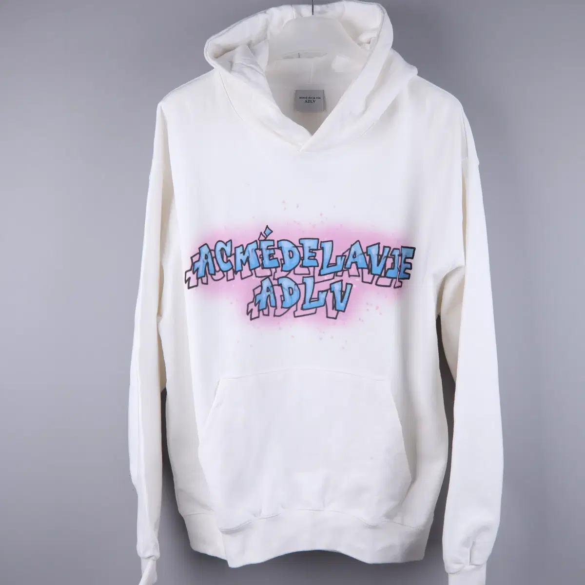 아크메드라비 후드 GLITTER LOGO HOODIE WHITE